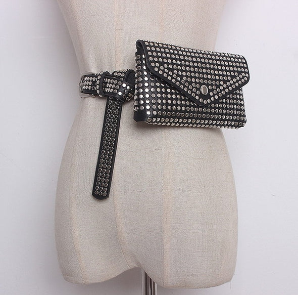 Rivets Waist Pack Phone Pouch