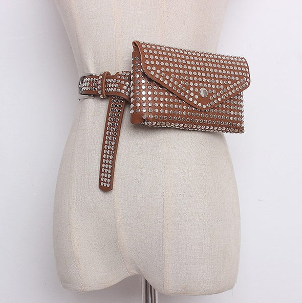 Rivets Waist Pack Phone Pouch