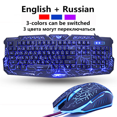 Breathing Backlight Pro Gaming Keyboard Mouse