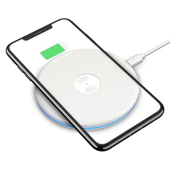 Qi Wireless Charger For iPhone X XR XS Max Ultra Thin Wireless