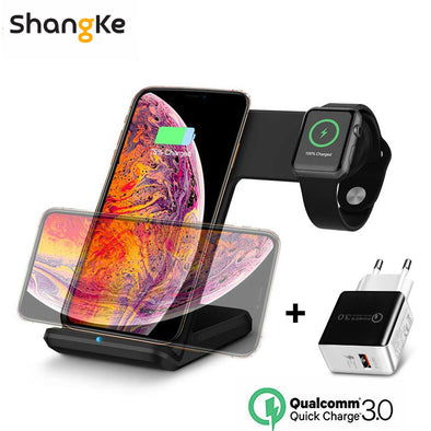 Qi Wireless Charger Phone For Apple Watch 3 2 1 For iphone XS MAX XR X 8