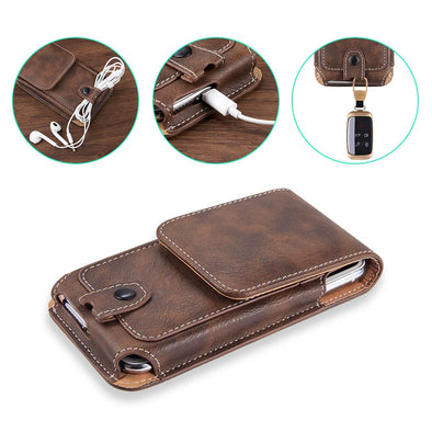 Pouch Leather phone Case For iphone XS X 6 7 8