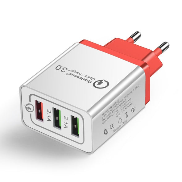 Universal 18 W USB Quick charge 3.0 5V 3A for Iphone 7 8