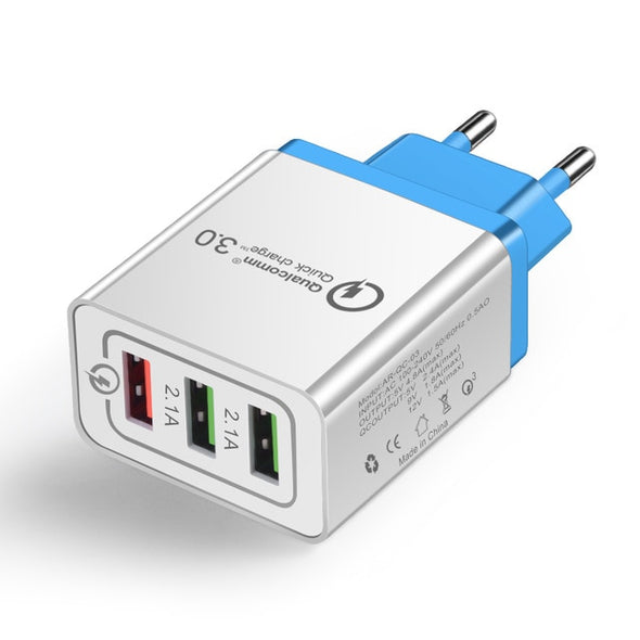 Universal 18 W USB Quick charge 3.0 5V 3A for Iphone 7 8